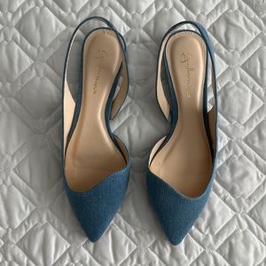 Guilhermina Denim Slingbacks